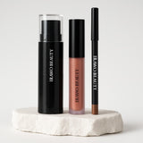 Three Irawo Beauty lip products on a white background