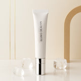 Skincare tube with 'Irawo Beauty' branding on a neutral background