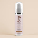 Skincare bottle with a beige background